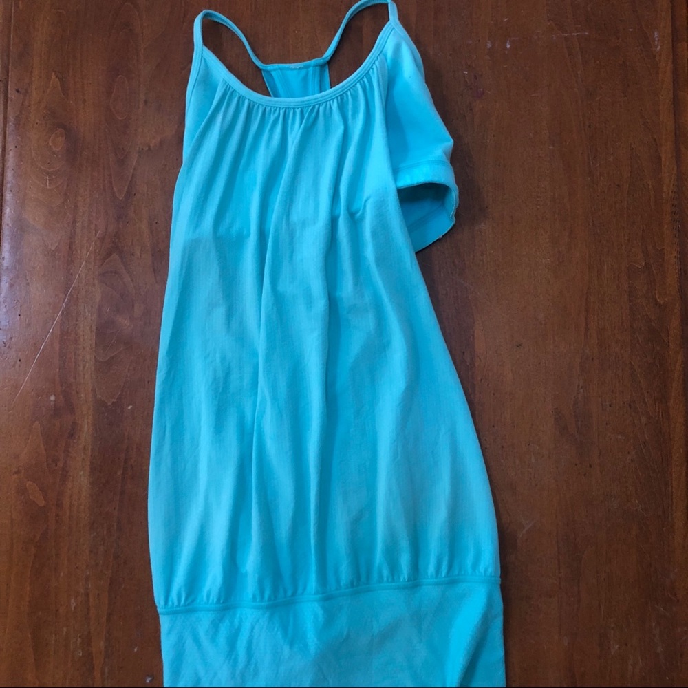Lululemon light blue no limits tank size 4.